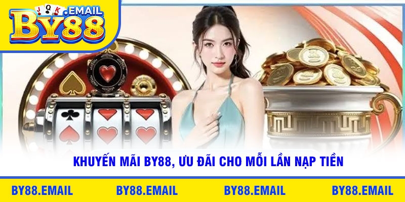 Khuyến mãi by88, ưu đãi cho mỗi lần nạp tiền