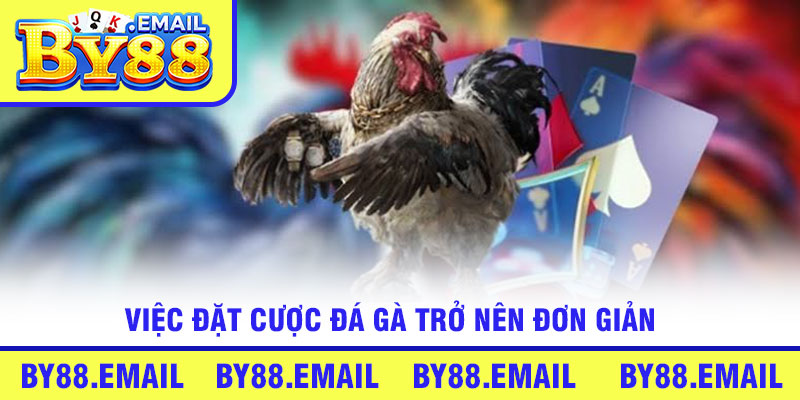 Việc đặt cược đá gà trở nên đơn giản